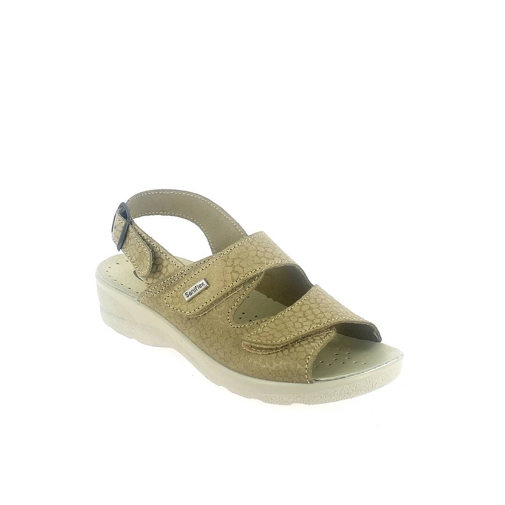 Art. 83034-10 Summer comfort  sandal for women. Upper with velcro fastener. Padded insole. Wide fit