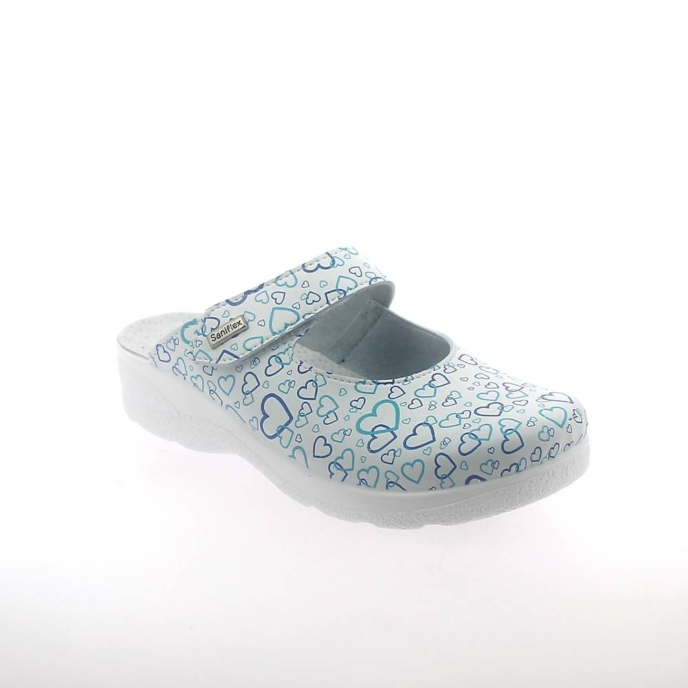 Art. 84460-10 Closed toe comfort  slipper for women. Upper with velcro fastener. Padded insole. Wide fit