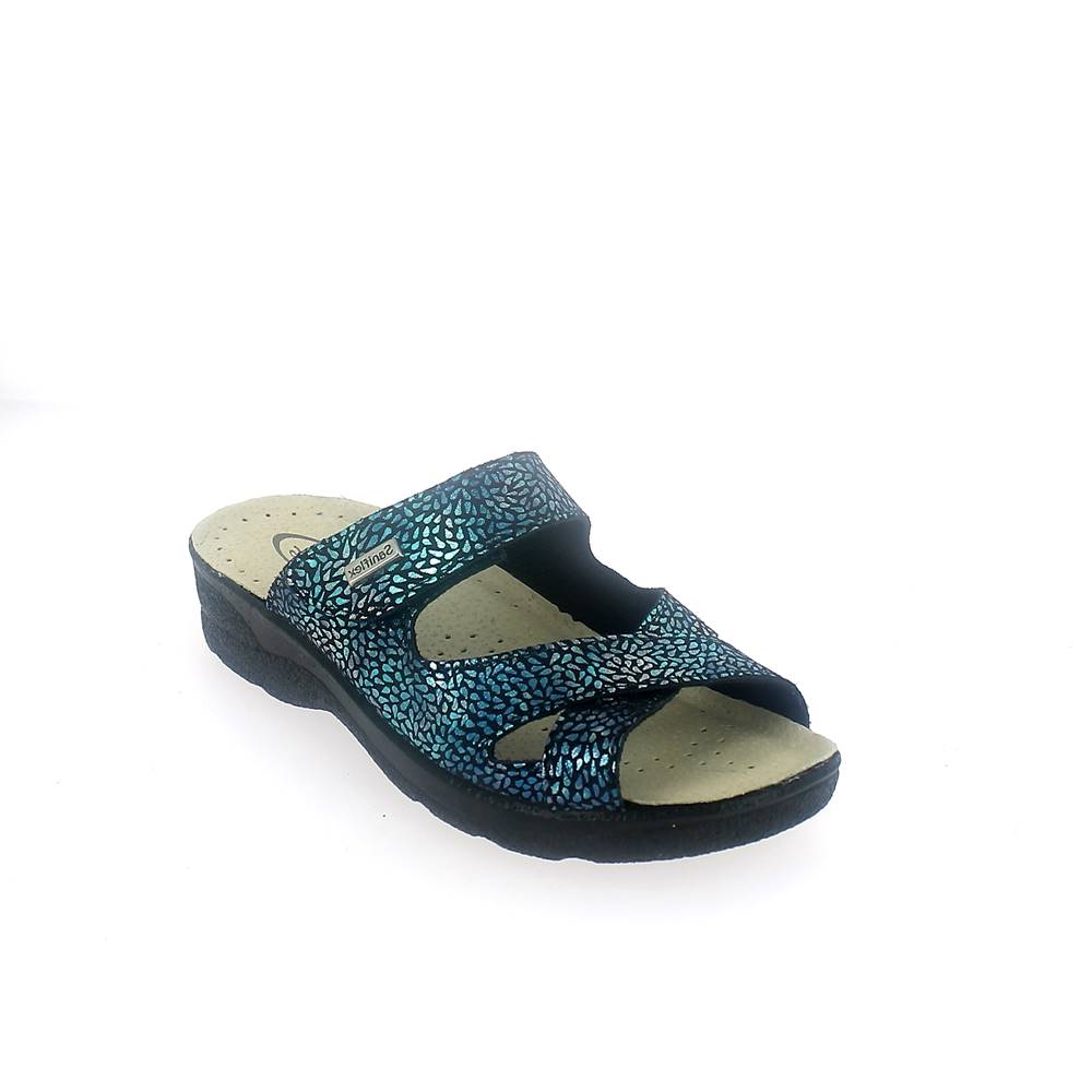 Art. 85235-10 Summer comfort  slipper for women. Upper with velcro fastener. Padded insole. Wide fit