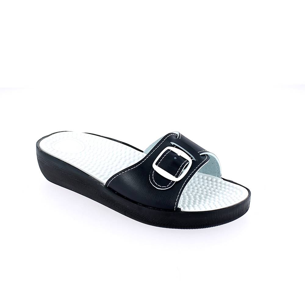 Art. 1091-5 - 1 buckle slipper for women with low-pegs massage insole