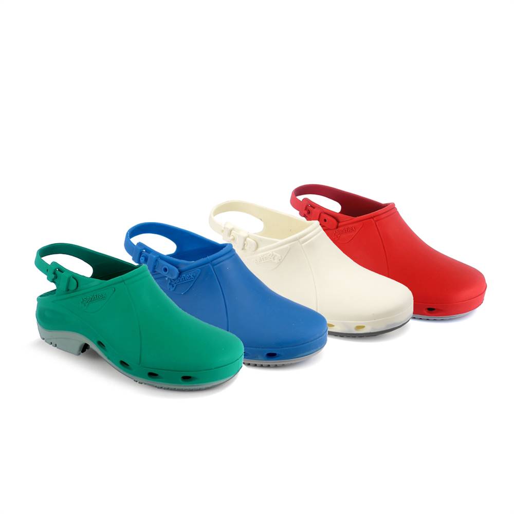 Art. 143 TR Rubber Clog Certified Antistatic and Sterilizable into autoclave made in Italy