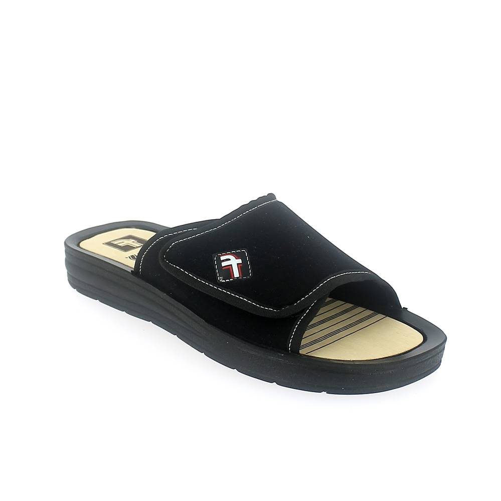 Art. 1851 Ciabatta Fass con sottopiede in legno+velcro e tomaia in neoprene