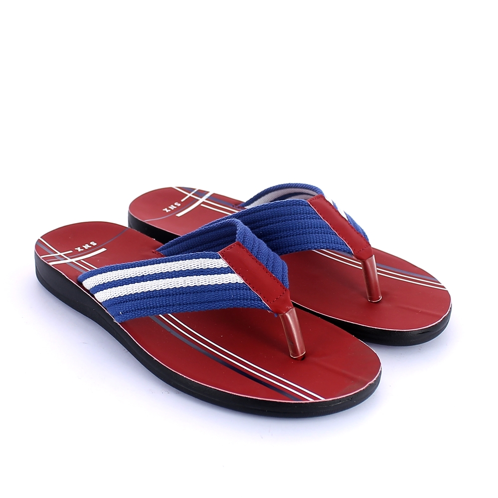 Thong mule for men with injected polyurethane sole