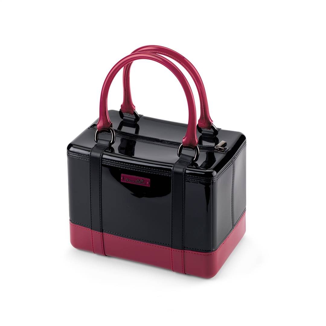 ART. 350.7610. Borsa bauletto in pvc lucido bicolore