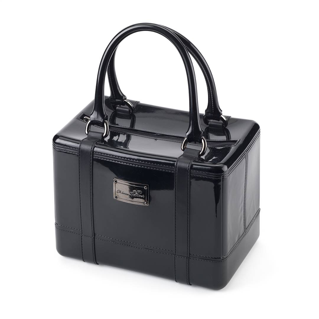 ART. 350.7640. Borsa bauletto in pvc lucido tinta unita