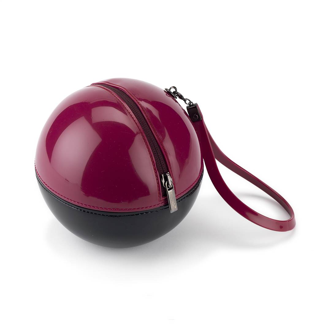 Art. 360.7610 Borsa sfera “Rock’n’Ball” bicolore in pvc lucido