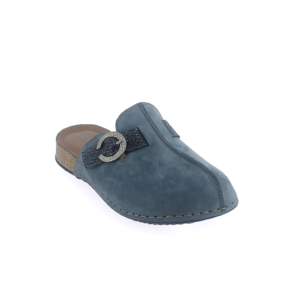 "Natural Line" Winter Slipper for women with a cork effect outsole "Natural Line" Winter Slipper for women with a cork effect outsole