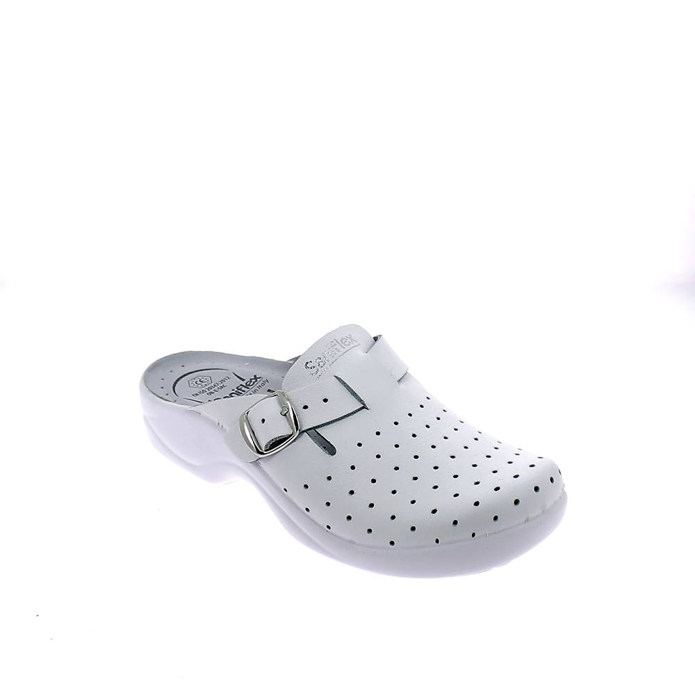 ART. 631-10 Ciabatta sanitaria certificata in pelle da donna