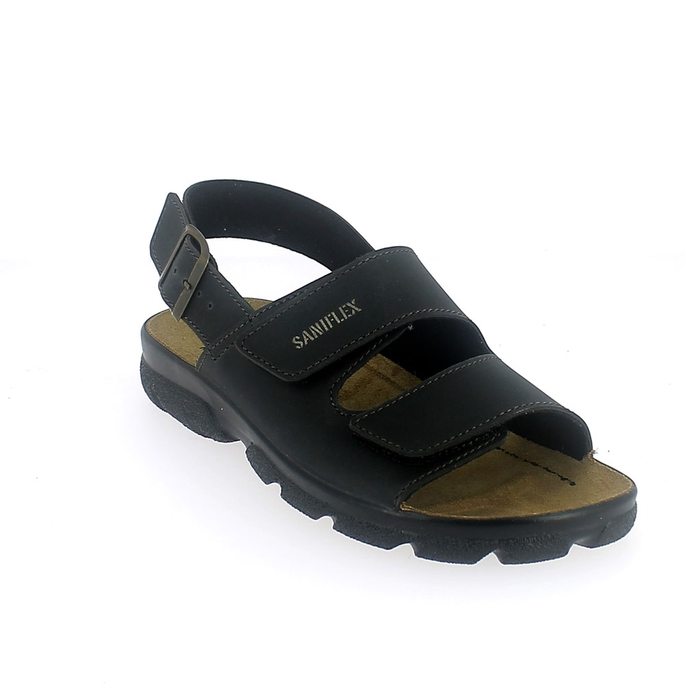 Synthetic leather summer slipper for man