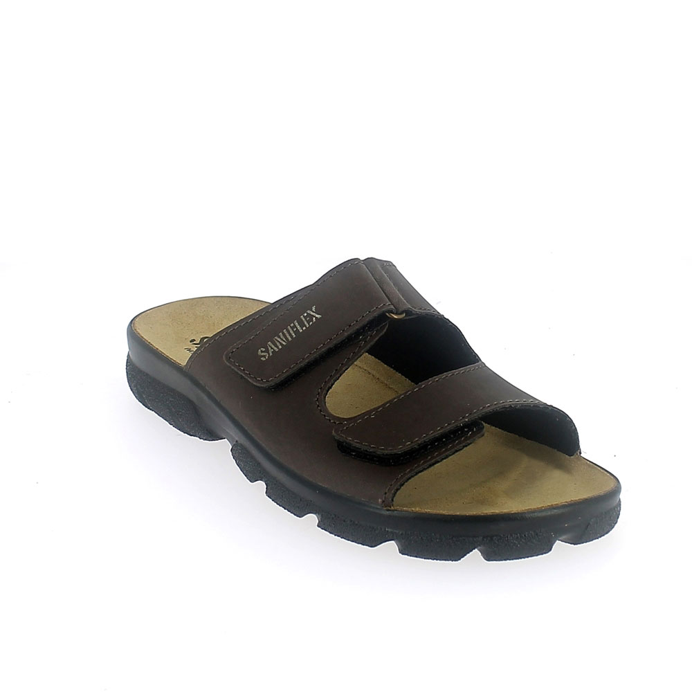 Synthetic leather summer slipper for man