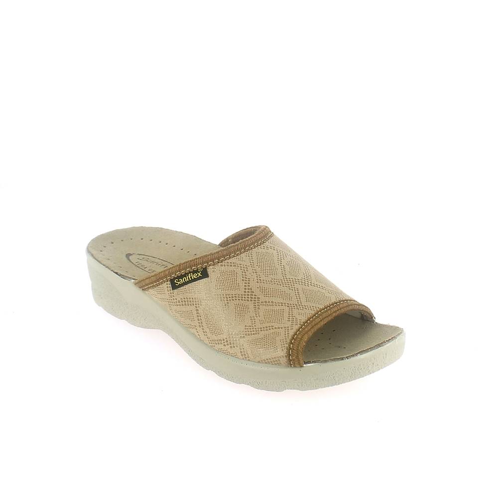 Art. 80928-1.  Ciabatta estivo donna. Tomaia ELASTICIZZATA. Sottopiede crostina.  Calzata larga