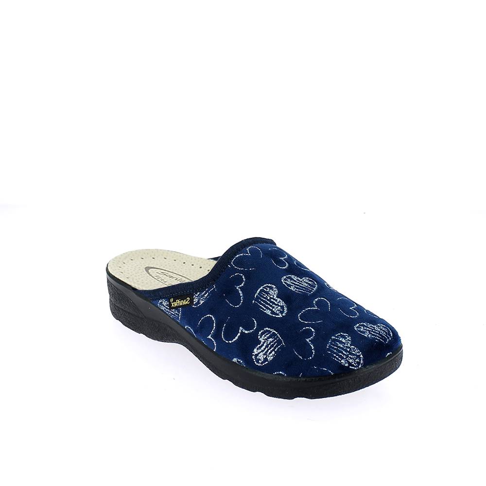 Art. 8308-10 Winter comfort  slipper for women. Velvet upper. Felt lining, padded insole.