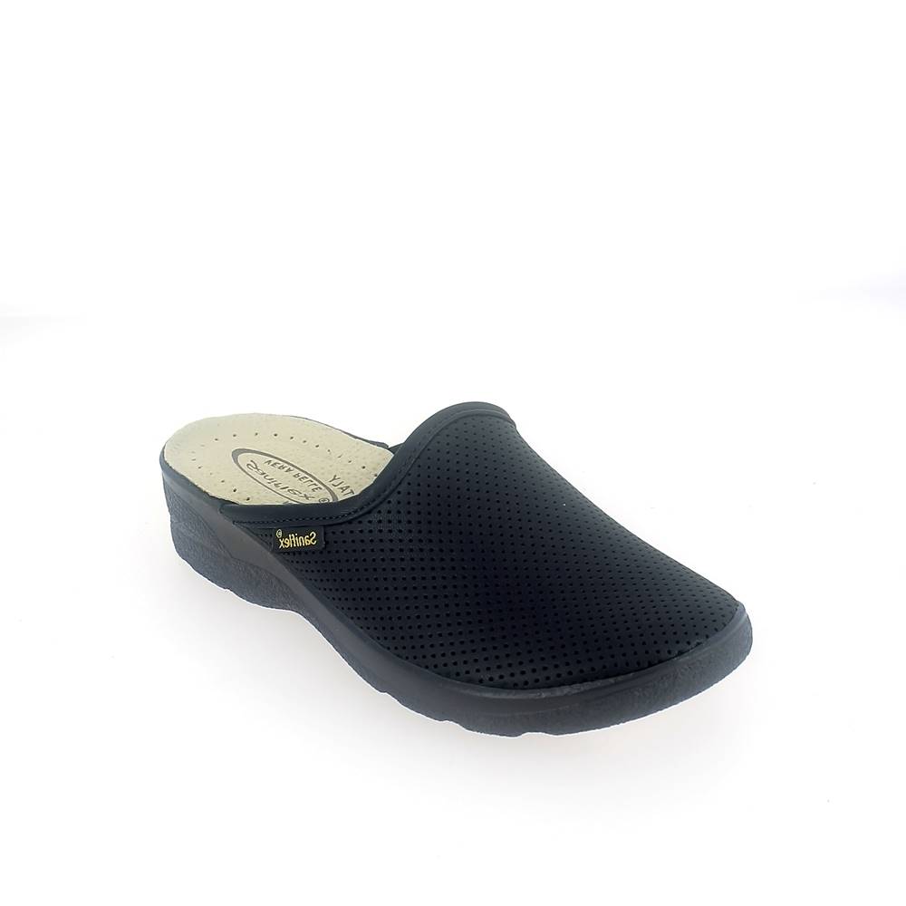 Art. 8310-10. Ciabatta sanitaria donna chiusa con fori. Tomaia ELASTICIZZATA. Forma comoda