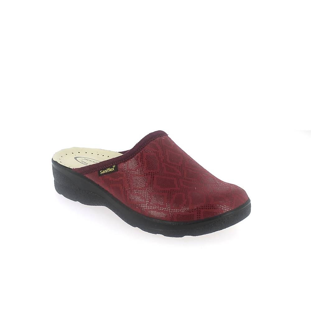 Art. 8315-10 STRETCH winter comfort  slipper for women. Suede printed upper. Padded insole.