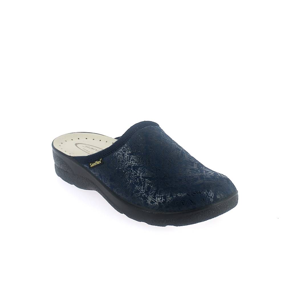 Art. 8330-10 STRETCH winter comfort  slipper for women. Suede printed upper. Padded insole.