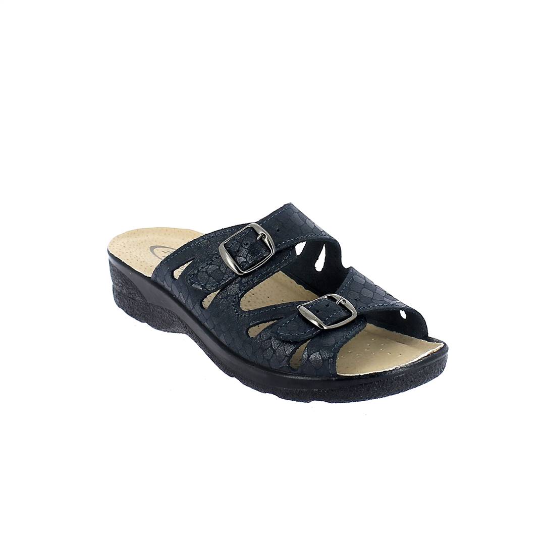 Art. 83344-10 Summer comfort  slipper for women. Upper with buckles. Padded insole. Wide fit