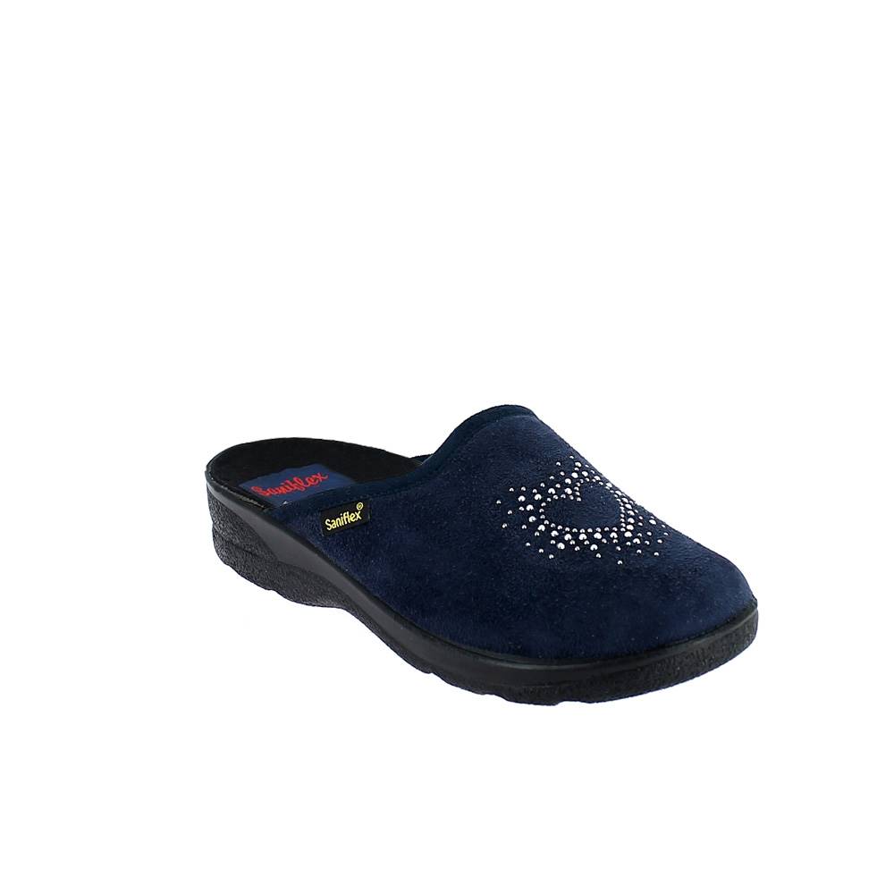 Winter slipper for women with injected outsole. Made in Italy