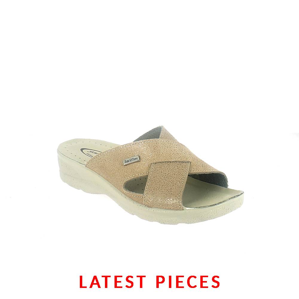 Art. 84326-10 Summer comfort  slipper for women. Crossed band upper. Padded insole. Wide fit