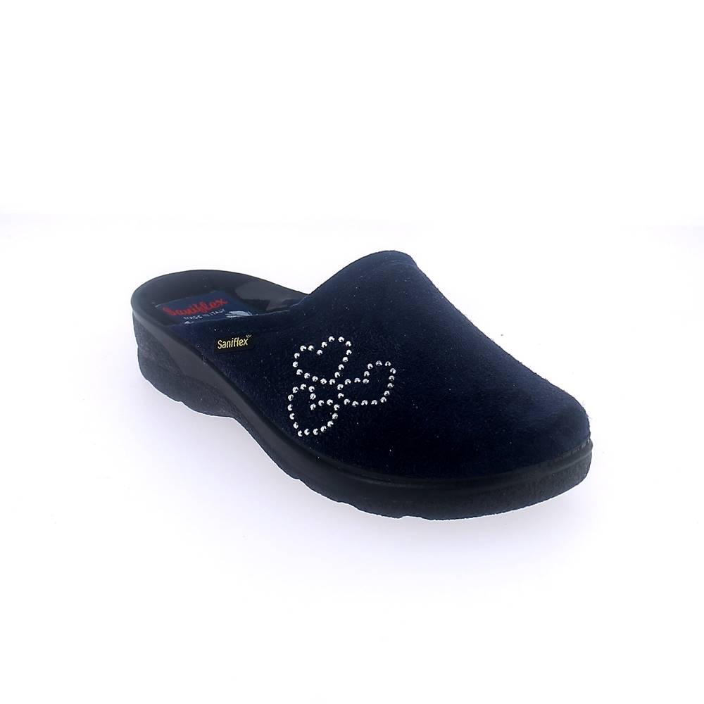 Winter slipper for women with injected outsole. Made in Italy