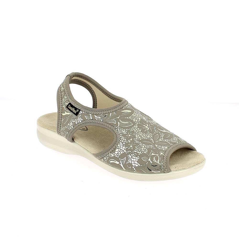 Art. 90117/13 - Sandalo ELASTICIZZATO. Calzatura estiva donna sottopiede imbottito