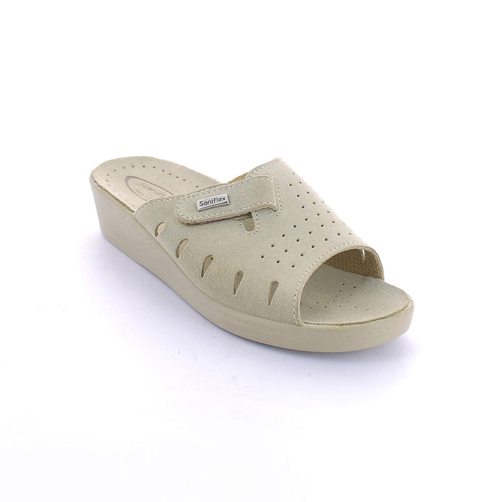Art. 60603/1 - Summer slipper for women with flesh split leather insole