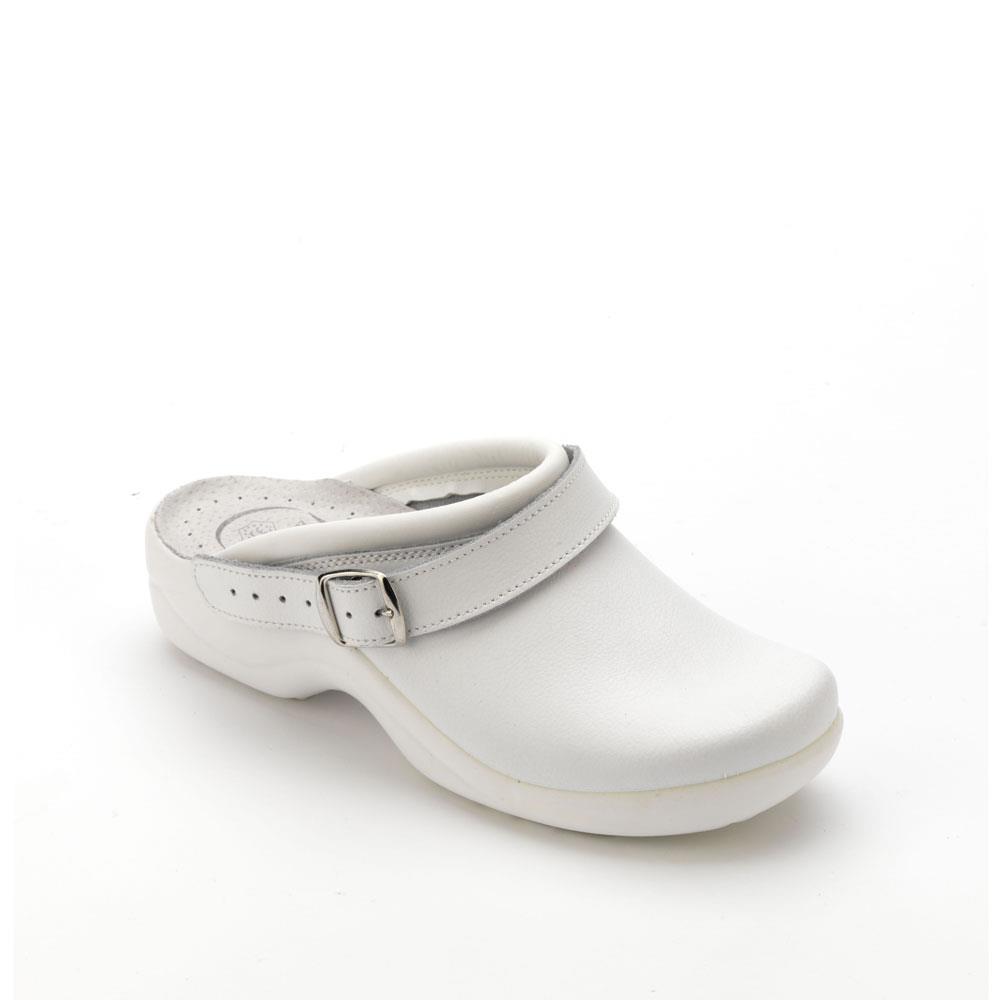 Leather upper certified medical slipper for women made in Italy
