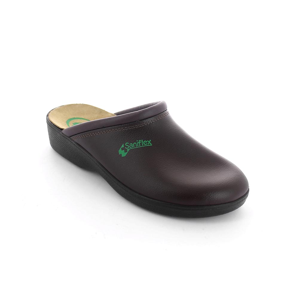 Leather medical slipper for men  made in Italy
